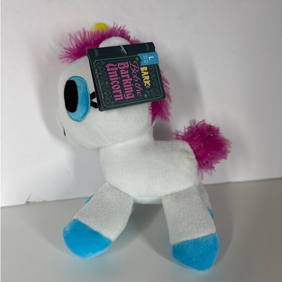 BARK Plush Carnival Dog Toys Perfect Pitch Squeaky Crinkle Ball Unicorn Lot of 2 - Picture 2 of 8
